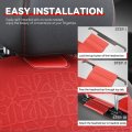 Protex Series Full Set Automotive Seat Interior Covers Universal For Most Car Suv Truck Airbag Compatible Red Woven Polyester
