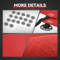 Protex Series Full Set Automotive Seat Interior Covers Universal For Most Car Suv Truck Airbag Compatible Red Woven Polyester