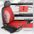 Protex Series Full Set Automotive Seat Interior Covers Universal For Most Car Suv Truck Airbag Compatible Red Woven Polyester