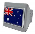 Elektroplate Australian Blue Ensign Flag Union Jack All Metal Brushed Chrome Hitch Cover For Trucks And Suvs Fits Standard 2