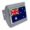 Elektroplate Australian Blue Ensign Flag Union Jack All Metal Brushed Chrome Hitch Cover For Trucks And Suvs Fits Standard 2