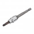 Uxcell Ph3 Phillips Bit Socket 3 8 Square Drive Cr-v Sockets S2 Steel Bits 1 89 Length With Hex Shank Power Drill Adapter