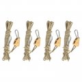 4pcs Light Hanger Adjustable Rope Clip Grow Lights 16 Feet Long Ratchet 110lbs Straps With Hooks Clips For 1 4