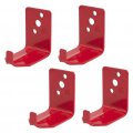 Uonlytech 5 Sets Fire Extinguisher Rack Cord Holders Kitchen Home Alarm Pull Station L Shape Bracket Abc Wire Iron Hanger Metal