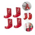 Uonlytech 5 Sets Fire Extinguisher Rack Cord Holders Kitchen Home Alarm Pull Station L Shape Bracket Abc Wire Iron Hanger Metal