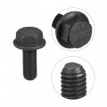 Uxcell Metric M8x20mm Hex Flange Bolts 10pcs 10 9 Grade Carbon Steel Hexagon Head Screws