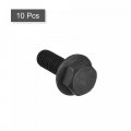 Uxcell Metric M8x20mm Hex Flange Bolts 10pcs 10 9 Grade Carbon Steel Hexagon Head Screws