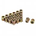 Uxcell 5 16 -18x15mm Threaded Insert Nuts Hex Socket Drive For Wood Furniture 40pcs