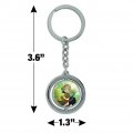 Graphics More Dc Super Hero Girls Green Lantern Keychain Spinning Round Chrome Plated Metal