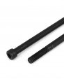 Uxcell M10x150mm 12 9 Alloy Steel Hex Socket Screws Partially Threaded Bolt Black 5pcs