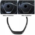 Car Steering Wheel Decoration Frame Auto Interior Cover Trim With Carbon Fiber Style Fitment For 3 4 Series F30 F32