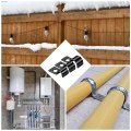 20pcs 5mm 3 16 One Hole Pipe Strap Rigid U Brackets Conduit Clamp Heavy Duty Carbon Steel Clip With Self-tapping Screws And 