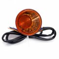 Httmt- Front Amber Led Running Brake Turn Signal Indicator Light Compatible With H-d Xl 883 1200 92-17 P N Mt224-019f-cd Amber
