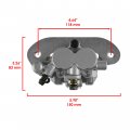 Caltric Rear Left Disc And Caliper With Bolt Compatible Yamaha Viking Vi Eps Hunter 2015-2022 Yxc70vph