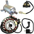 Starter Ignition Coil Solenoid Relay Stator For 1990 1991 1992 1993 1994 Yamaha Big Bear 350 Yfm 