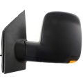 Door Mirror For Chevy Express 2500 2008 To 2018 Driver Side Power Heated With Signal Indicator Textured Black Replacement 
