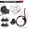 Pro Bat Front Hydraulic Brake Assembly With Disc And Pads For 50cc 70cc 90cc 110cc 125cc 140cc Dirt Pit Bike