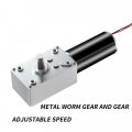 Bemonoc Dc Worm Gear Motor 24v High Speed 470rpm 0 55kg Cm Reversible 8mm Shaft Electric Turbine Reduce With All Metal Gearbox