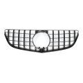 Front Upper Hood Bumper Grille For Mercedes-benz E200 2014-2017 Kidney Grill Black 