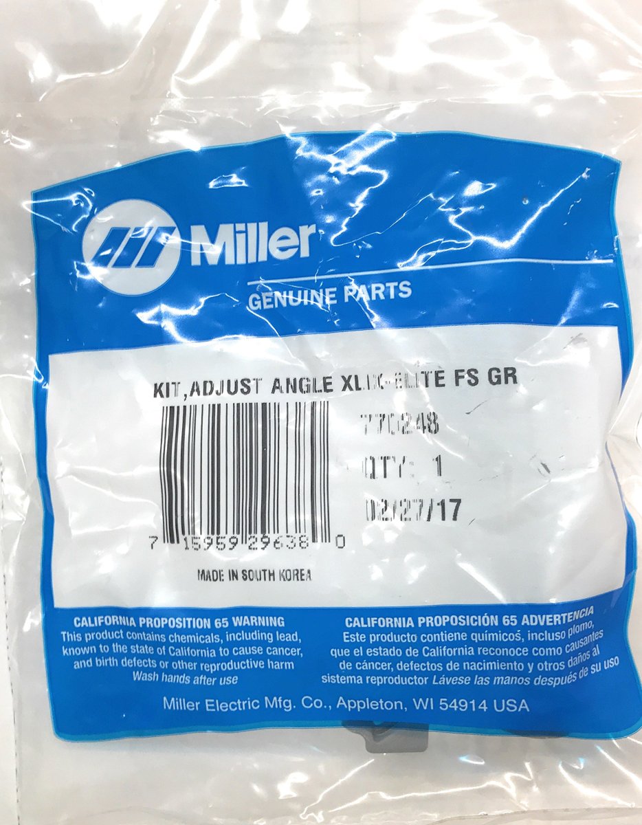 Miller 770248 Kit Adjust Angle Xlix-elite Fs Gr