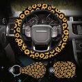 Sunflower Steering Wheel Cover Dreams Car Set Women S Delightful Yellow Accessories With Cute Stuff Featuring Adorable Keychain