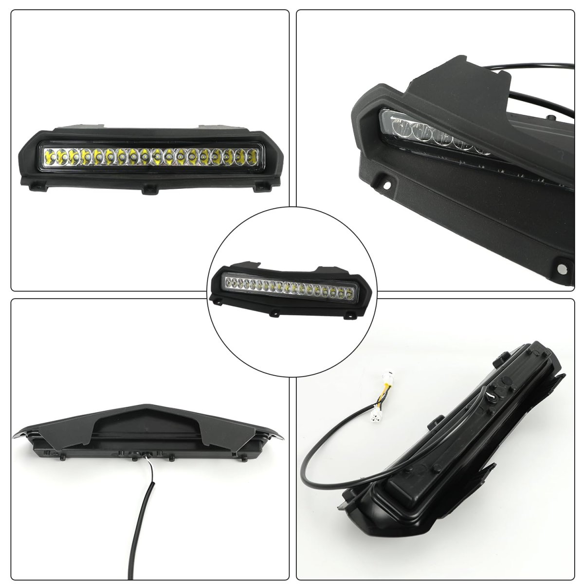 Led Hood Scoop Spot Lights For Yamaha Rmax 1000 Rmax2 Rmax4 2021 2026 White Waterproof Front Auxiliary Lighting Plug And Play