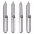 Wood Engraving Router Bit 1 8 3 175mm Shank 0 2mm Tip 60 Degree Solid Carbide Cnc 3d Milling Cutter For Carving Acrylic Pvc Mdf 