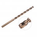 Uxcell M35 High Speed Steel Parabolic Flute Drill Bit 8mm Drilling Diameter 165mm Length Gold Oxide Cobalt Round Shank