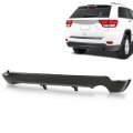G-plus Lower Rear Bumper Cover W O Tow Textured Compatible With Jeep Grand Cherokee 2011-2021 For Models 3 6l Single Exhaust