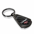Ipick Image Compatible With Dodge Charger R T Classic Carbon Fiber Gunmetal Black Metal Teardrop Key Chain