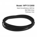 Uxcell 2pcs Wpy312959 Washer Drive Belt Power Transmission Replaces Part For Washing Machine Dryer