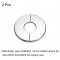 Uxcell Wall Split Flange 4pcs 201 Stainless Steel Round Escutcheon Plate For 22mm Diameter Pipe