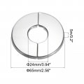 Uxcell Wall Split Flange 4pcs 201 Stainless Steel Round Escutcheon Plate For 22mm Diameter Pipe