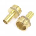 2 X 1 2pt Male Thread To 3 8 Pneumatic Air Hose Barb Straight Adapter 