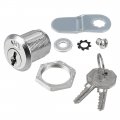 Uxcell Drawer Cabinet Cam Lock 13 16 Cylinder Length With No 10 Fits On 1 2 Max Panel Thickness Zinc Alloy Chrome Plated Keyed