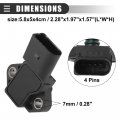 Motoforti Air Intake Switch Manifold Absolute Pressure Sensor For Volkswagen Touareg 2004 2006-2016 Plastic Metal 281002401