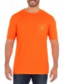 Wells Lamont Men S Jersey Plaited Performance Pocket Tee Daylily Orange X-large 