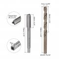 Uxcell Tap Bit Sets M7 5 X 0 H2 Straight Flute Machine Thread Milling 7mm M35 Cobalt High Speed Steel Hss-co Twist Drill