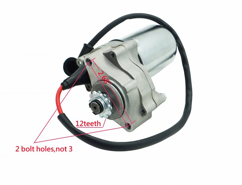 110cc Atv Starter Motor 2 Bolt For Kids Atvs Quad Dirt Pit Bike Taotao 50cc 70cc 90cc 125cc With Solenoid Relay Ignition Coil