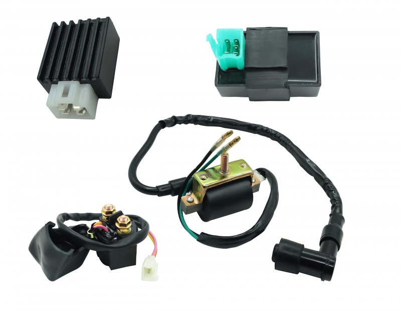 110cc Atv Starter Motor 2 Bolt For Kids Atvs Quad Dirt Pit Bike Taotao 50cc 70cc 90cc 125cc With Solenoid Relay Ignition Coil