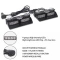 Xridonsen 2 In1 Dash Emergency Strobe Lights Interior Windshield Red Blue Warning Safety Flashing Police Law Enforcement W