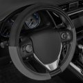 Caterpillar Two Tone Ergonomic Soft Leather Grip Steering Wheel Cover A Strong Durable And Comfortable Universal Size 14 5-15 5