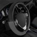Caterpillar Two Tone Ergonomic Soft Leather Grip Steering Wheel Cover A Strong Durable And Comfortable Universal Size 14 5-15 5