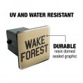 Wake Forest University Secondary Logo Tow Trailer Hitch Cover Plug Insert 2