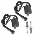 Wflnhb 2pc Ignition Coil Spark Plugs Replacement For Yamaha Virago 535 Xv535 1987-2000