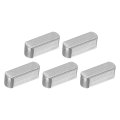 5pcs Round Ended Feather Key 4 X 12mm Carbon Steel Parallel Drive Shaft Stock Machine Keyway For Type Fastening Connection 