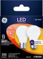 Ge Led Ceiling Fan Light Bulbs 40 Watt Soft White A15 12 Pack