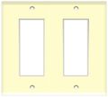 Wd2a Decorative Wall Plate 2-gang Almond Pack Of 12 