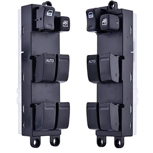 Front Left Driver Side Power Window Master Switch For 2000-2006 Nissan Sentra Replaces Part Number 25401-5m000 Black