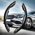 Seadear 2pcs Anti-slip Segmented Steering Wheel Protector Cover New Carbon Fiber Safe And Non Slip Car Accessory Universal For